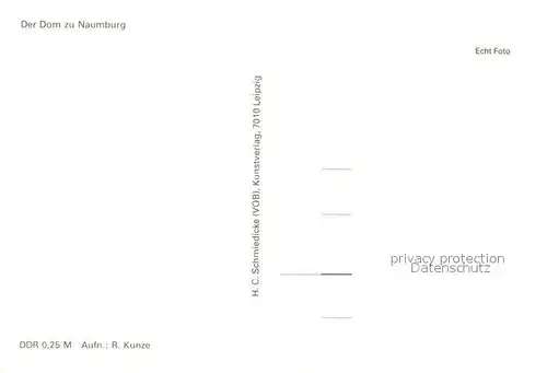 AK / Ansichtskarte Naumburg_Saale Dom Naumburg_Saale