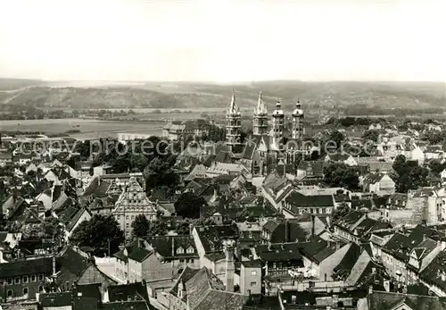 AK / Ansichtskarte Naumburg_Saale Teilansicht mit Dom Naumburg_Saale