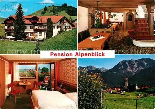 AK / Ansichtskarte Roefleuten Pension Alpenblick Allgaeuer Alpen Roefleuten