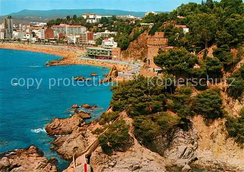 AK / Ansichtskarte Lloret_de_Mar Vista parcial Kueste Strand Lloret_de_Mar