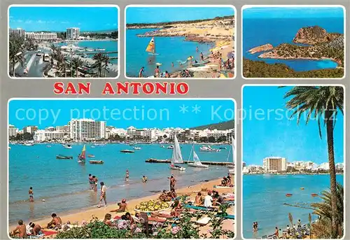 AK / Ansichtskarte San_Antonio_Ibiza Panorama Hafen Strand Kueste Hotels San_Antonio_Ibiza