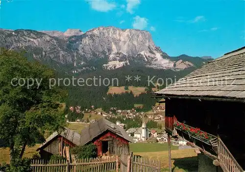 AK / Ansichtskarte Pedraces Panorama Gadertal Val Badia Dolomiten Pedraces