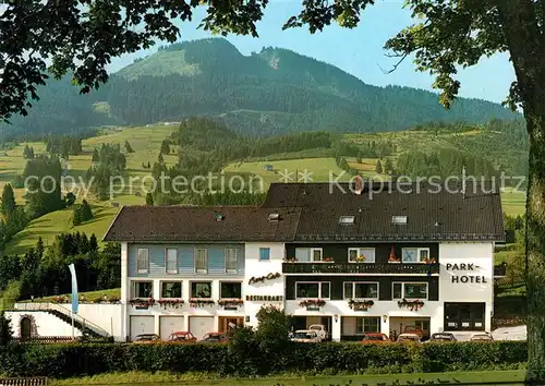 AK / Ansichtskarte Nesselwang Parkhotel Bergcafe Restaurant Allgaeuer Alpen Nesselwang