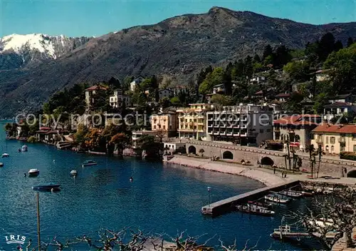 AK / Ansichtskarte Ascona_Lago_Maggiore Hafen Kueste Collina San Michele Ascona_Lago_Maggiore