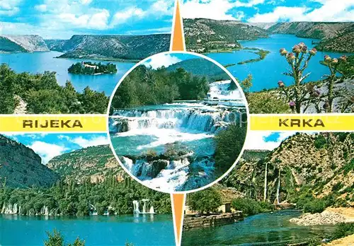 AK / Ansichtskarte Rijeka_Fiume Landschaftspanorama Berge Wasserfall Rijeka Fiume