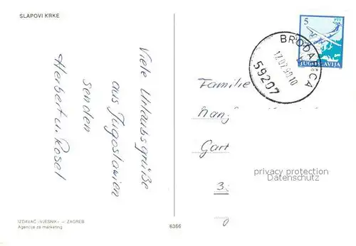 AK / Ansichtskarte Rijeka_Fiume Landschaftspanorama Berge Wasserfall Rijeka Fiume