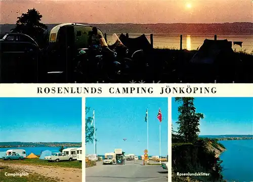 AK / Ansichtskarte Joenkoeping Rosenlunds Camping Rosenlundsklitter Abendsonne Joenkoeping