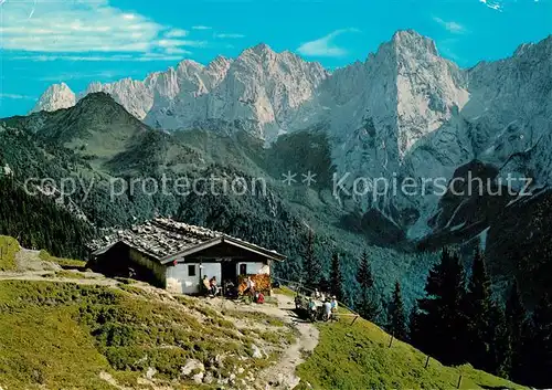 AK / Ansichtskarte St_Johann_Tirol Hinterkaiserfeldenalm mit Wilden Kaiser Kaisergebirge St_Johann_Tirol