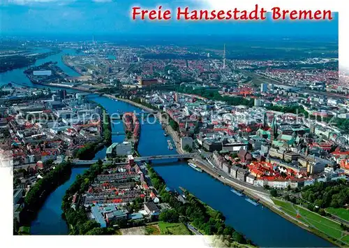 AK / Ansichtskarte Bremen Hansestadt Fliegeraufnahme Bremen