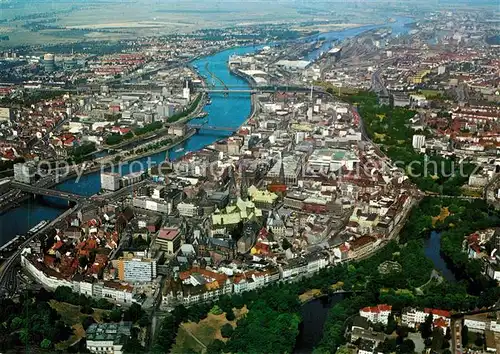 AK / Ansichtskarte Bremen Hansestadt Blick ueber die City Fliegeraufnahme Bremen