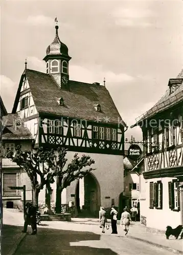 AK / Ansichtskarte Koenigstein_Taunus Altes Rathaus Altstadt Fachwerkhaeuser Koenigstein_Taunus