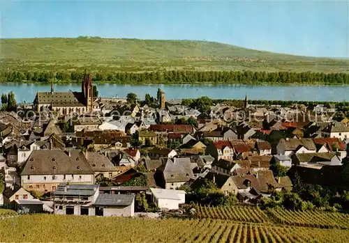 AK / Ansichtskarte Geisenheim Stadtpanorama mit Kirche Geisenheim