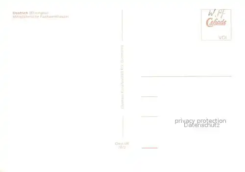 AK / Ansichtskarte Oestrich Winkel Mittelalterliche Fachwerkhaeuser Kirche Oestrich Winkel