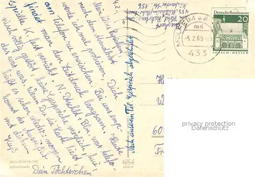 AK / Ansichtskarte Muelheim_Ruhr Stadtpanorama Muelheim Ruhr