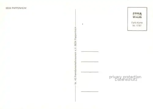 AK / Ansichtskarte Pappenheim_Mittelfranken Burg Augustiner Kloster Altes Schloss Pappenheim Mittelfranken