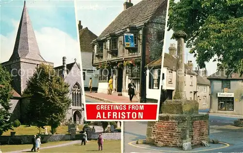 AK / Ansichtskarte Alfriston High Street St Andrews Church Market Square Alfriston