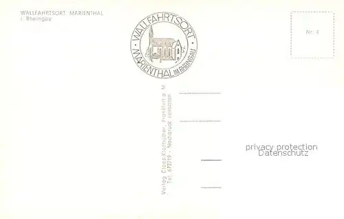 AK / Ansichtskarte Marienthal_Rheingau Wallfahrtskirche Marienthal Rheingau