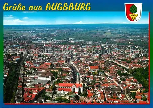 AK / Ansichtskarte Augsburg Altstadt Fliegeraufnahme Augsburg