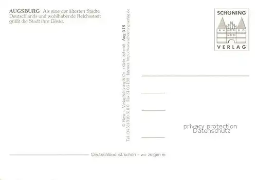 AK / Ansichtskarte Augsburg Brunnen Markt Kirche Statue Augsburg