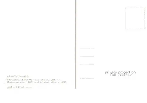 AK / Ansichtskarte Braunschweig Altstadtmarkt mit Martinikirche und Marienbrunnen Braunschweig