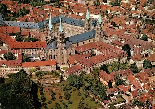 AK / Ansichtskarte Bamberg Dom Fliegeraufnahme Bamberg