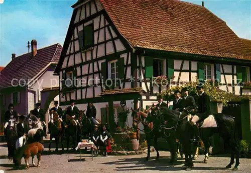 AK / Ansichtskarte Mulhouse_Muehlhausen Plaisir du Tourisme Equestre en Alsace AATE Mulhouse Muehlhausen