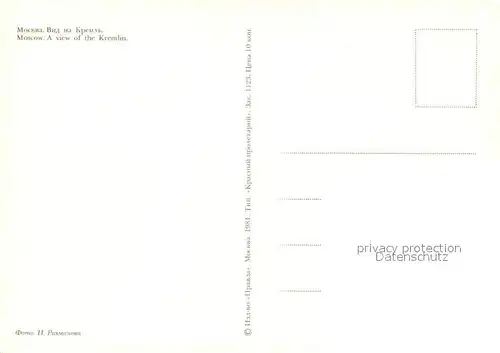 AK / Ansichtskarte Moscow_Moskva Kremlin Moscow Moskva