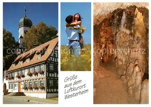 AK / Ansichtskarte Westerheim_Wuerttemberg Haus des Gastes mit Schertelshoehe Westerheim_Wuerttemberg