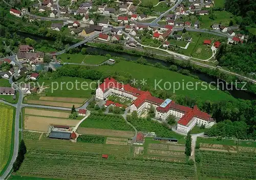 AK / Ansichtskarte Untermarchtal_Donau Schwesternaltenheim Fliegeraufnahme Untermarchtal Donau