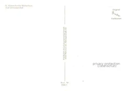 AK / Ansichtskarte Untermarchtal_Donau St Vinzenzkirche Mutterhaus Untermarchtal Donau