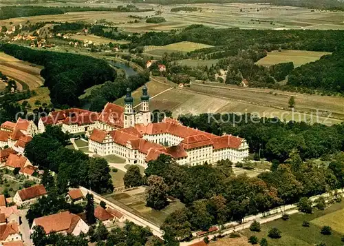 AK / Ansichtskarte Obermarchtal Schloss mit Rechtenstein Fliegeraufnahme Obermarchtal