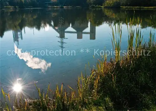 AK / Ansichtskarte Ofterdingen Spiegelung Zementwerk Ofterdingen