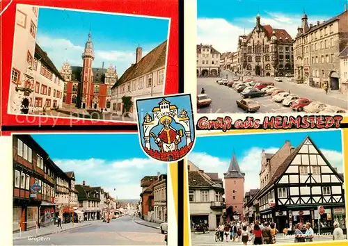 AK / Ansichtskarte Helmstedt Juleum Markt Groepern Hausmannsturm Helmstedt