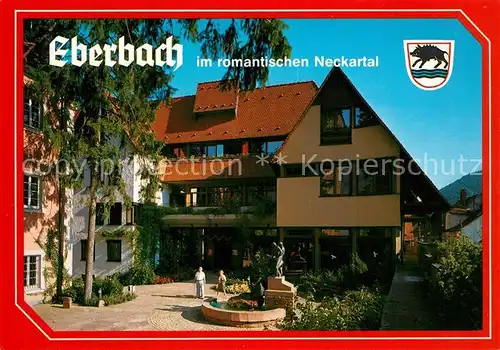 AK / Ansichtskarte Eberbach_Neckar Kurzentrum und Fischerbrunnen Eberbach Neckar