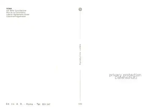AK / Ansichtskarte Roma_Rom Via della Conciliazione Roma_Rom