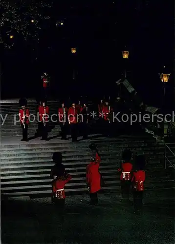 AK / Ansichtskarte London Tower Ceremony of the Keys at night London