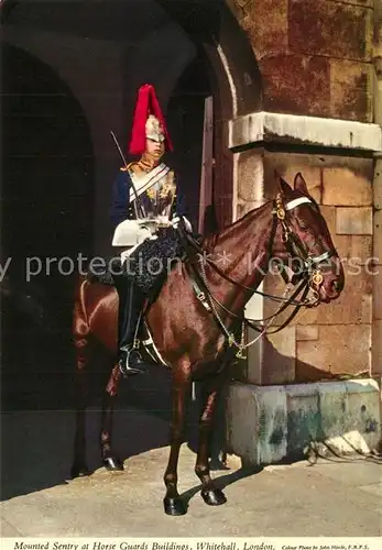 AK / Ansichtskarte London Mounted Sentry at Horse Lifeguard Whitehall London