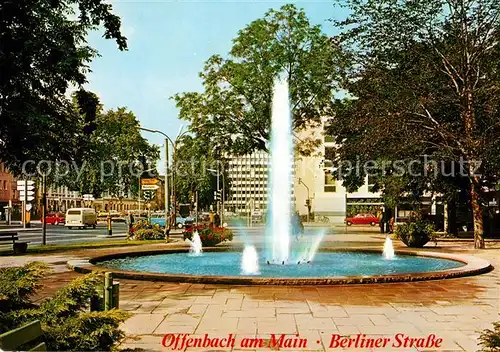 AK / Ansichtskarte Offenbach_Main Berliner Strasse Anlage am Parkbad Offenbach Main