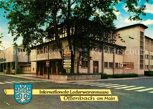 AK / Ansichtskarte Offenbach_Main Internat Lederwarenmesse Messehallen Offenbach Main