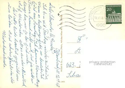 AK / Ansichtskarte Offenbach_Main Internat Lederwarenmesse Messehallen Offenbach Main