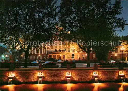 AK / Ansichtskarte Erbach_Odenwald Abendstimmung an der Muemling Graefl Schloss Erbach Odenwald