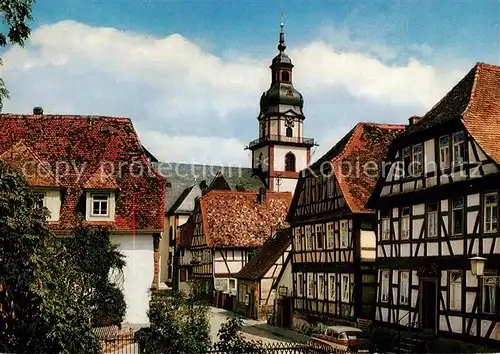 AK / Ansichtskarte Erbach_Odenwald Fachwerkhaeuser im Staedtel Erbach Odenwald