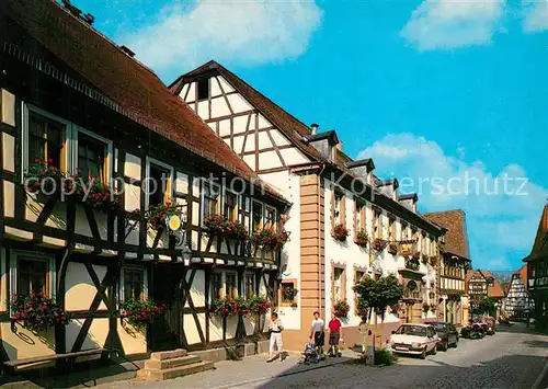 AK / Ansichtskarte Michelstadt Braunstrasse mit Hotel Drei Hasen Michelstadt