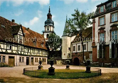 AK / Ansichtskarte Erbach_Odenwald Graefl Schloss Schlosshof Erbach Odenwald