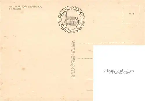 AK / Ansichtskarte Marienthal_Rheingau Wallfahrtskirche Marienthal Rheingau