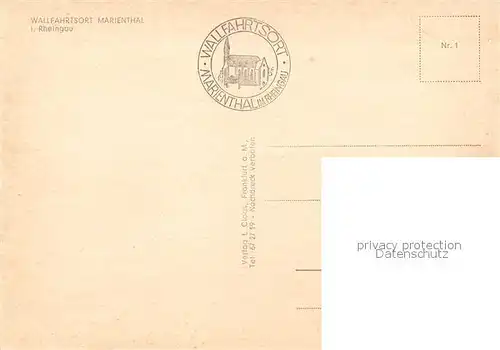 AK / Ansichtskarte Marienthal_Rheingau Wallfahrtskirche Marienthal Rheingau