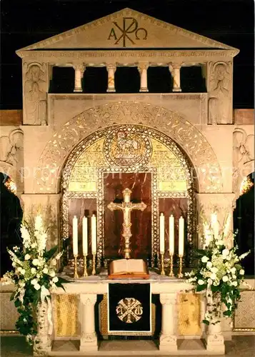 AK / Ansichtskarte Bad_Homburg Erloeserkirche Altar mit Jerusalemkreuz Bad_Homburg