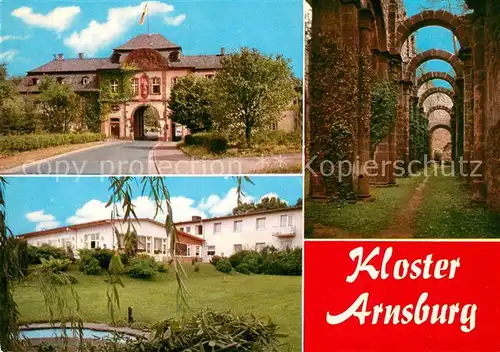 AK / Ansichtskarte Arnsburg_Hessen Kloster Arnsburg Park Arnsburg Hessen
