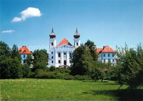 AK / Ansichtskarte Schlehdorf Kloster mit Pfarrkirche St Tertulin Schlehdorf