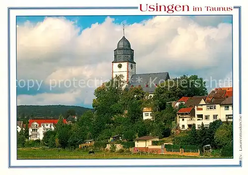 AK / Ansichtskarte Usingen Ev Laurentiuskirche Usingen